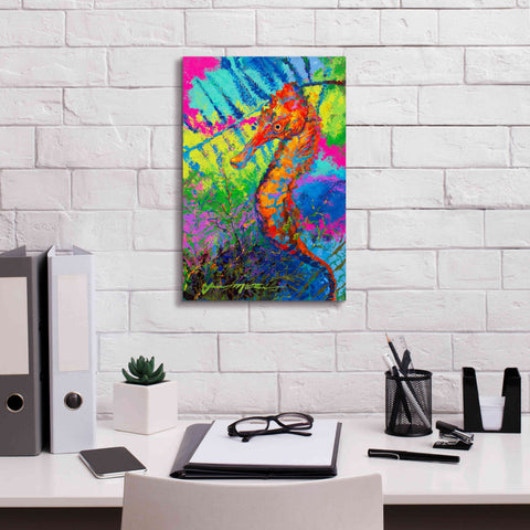 Image of 'Miniature Majesty of the Ocean Orange Caribbe' by Jace D McTier, Giclee Canvas Wall Art,12 x 18