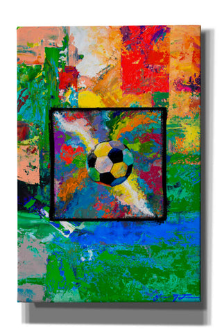 Image of 'Window into the Soccer Universe Red and Green' by Jace D McTier, Giclee Canvas Wall Art
