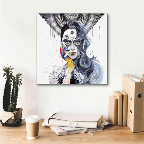Image of 'Janus' by MinJae, Giclee Canvas Wall Art,18 x 18