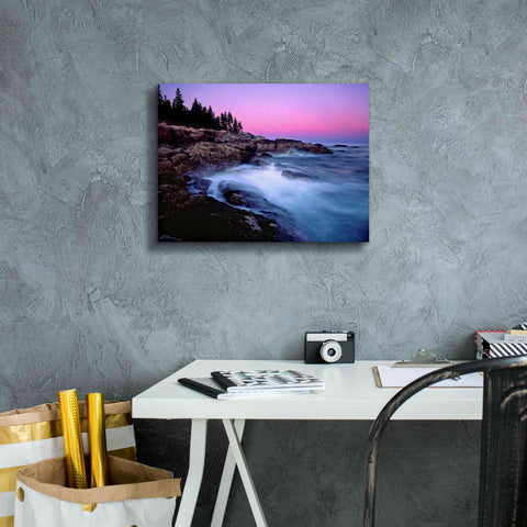 Image of 'Acadia Dusk' by Mike Jones, Giclee Canvas Wall Art,16 x 12