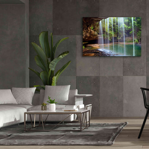 Image of 'Alabama Caney Creek Veil' by Mike Jones, Giclee Canvas Wall Art,60 x 40