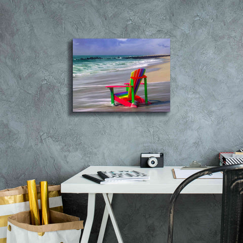 Image of 'Rainbow Chair' by Mike Jones, Giclee Canvas Wall Art,16 x 12