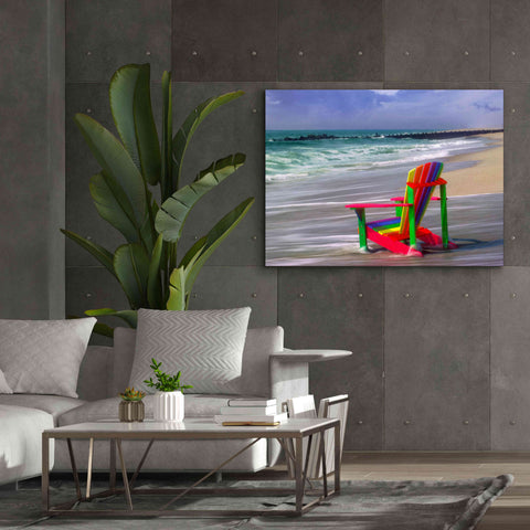 Image of 'Rainbow Chair' by Mike Jones, Giclee Canvas Wall Art,54 x 40