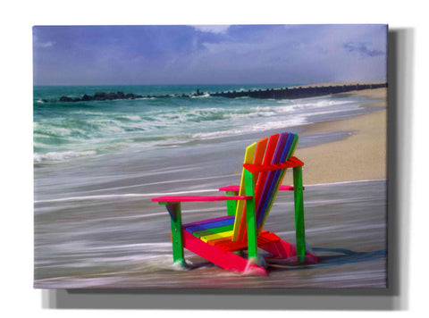 Image of 'Rainbow Chair' by Mike Jones, Giclee Canvas Wall Art