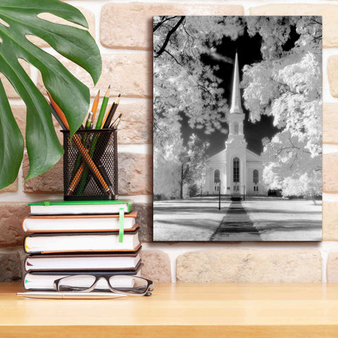 Image of 'Westfield Church Infrared' by Mike Jones, Giclee Canvas Wall Art,12 x 16