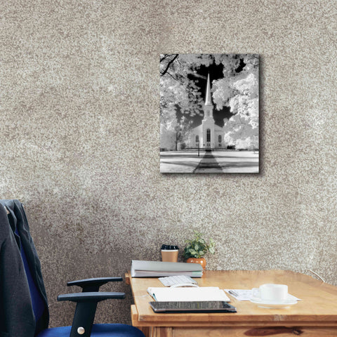 Image of 'Westfield Church Infrared' by Mike Jones, Giclee Canvas Wall Art,20 x 24