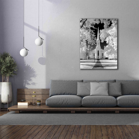 Image of 'Westfield Church Infrared' by Mike Jones, Giclee Canvas Wall Art,40 x 54