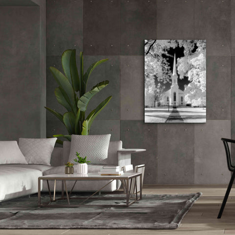 Image of 'Westfield Church Infrared' by Mike Jones, Giclee Canvas Wall Art,40 x 54