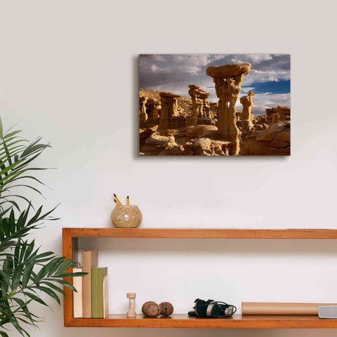 Image of 'Ah She Sle Pah Alien Throne' by Mike Jones, Giclee Canvas Wall Art,18 x 12
