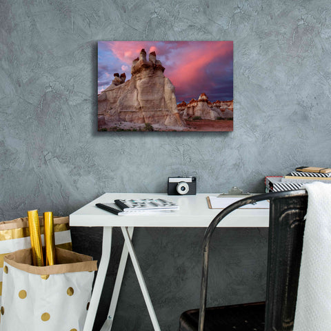 Image of 'Blue Canyon Dusk' by Mike Jones, Giclee Canvas Wall Art,18 x 12