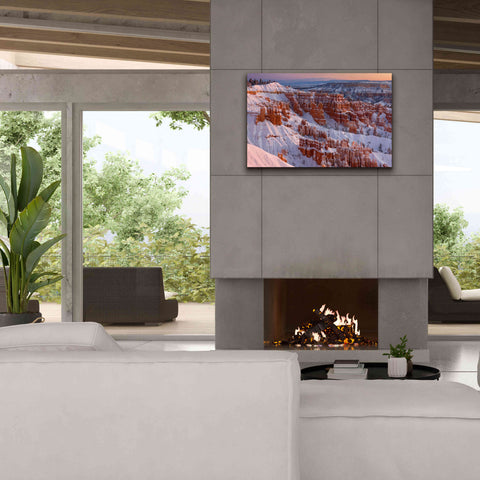 Image of 'Bryce Sunrise At Sunriset' by Mike Jones, Giclee Canvas Wall Art,40 x 26