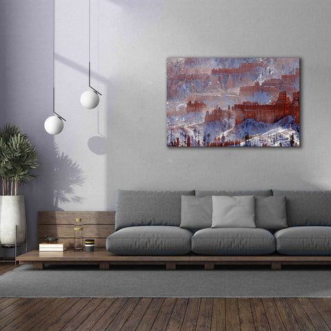 Image of 'Bryce Telephoto Snow' by Mike Jones, Giclee Canvas Wall Art,60 x 40