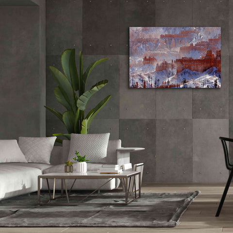 Image of 'Bryce Telephoto Snow' by Mike Jones, Giclee Canvas Wall Art,60 x 40