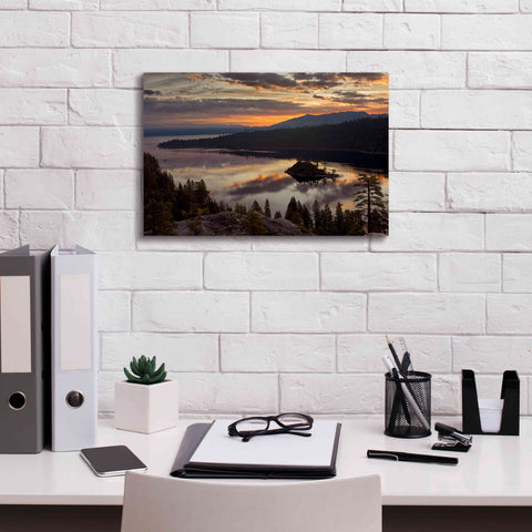 Image of 'Emerald Bay' by Mike Jones, Giclee Canvas Wall Art,18 x 12