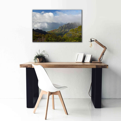 Image of 'Kauai Kalalou Canyon' by Mike Jones, Giclee Canvas Wall Art,40 x 26