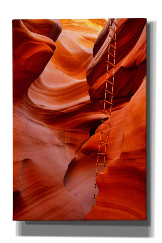 Image of 'Lower Antelope Canyon Ladder' by Mike Jones, Giclee Canvas Wall Art