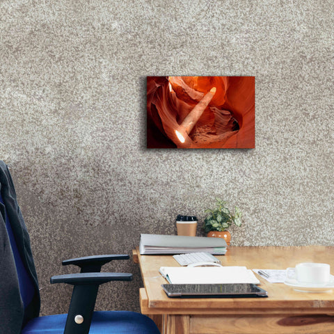 Image of 'Lower Antelope Light Beam' by Mike Jones, Giclee Canvas Wall Art,18 x 12