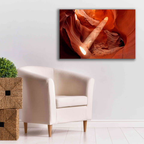 Image of 'Lower Antelope Light Beam' by Mike Jones, Giclee Canvas Wall Art,40 x 26