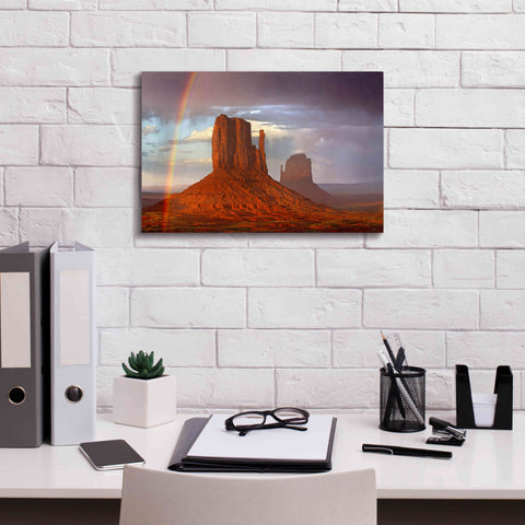 Image of 'Mittens Rainbow' by Mike Jones, Giclee Canvas Wall Art,18 x 12