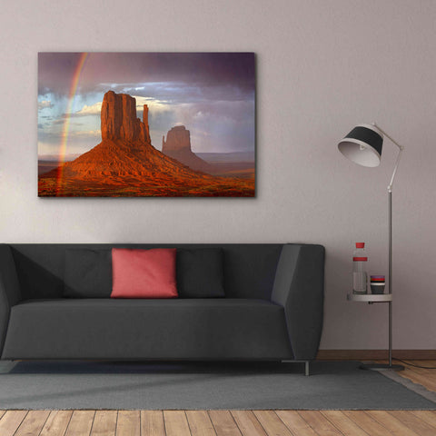 Image of 'Mittens Rainbow' by Mike Jones, Giclee Canvas Wall Art,60 x 40