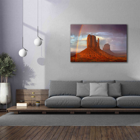 Image of 'Mittens Rainbow' by Mike Jones, Giclee Canvas Wall Art,60 x 40