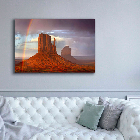 Image of 'Mittens Rainbow' by Mike Jones, Giclee Canvas Wall Art,60 x 40