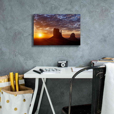 Image of 'Mittens Sunrise squeezecrop' by Mike Jones, Giclee Canvas Wall Art,18 x 12