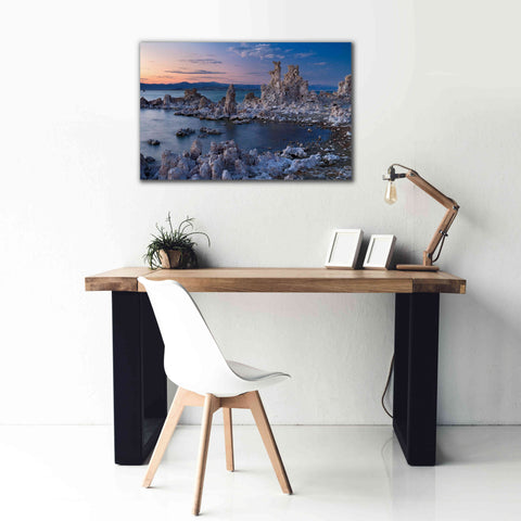 Image of 'Mono Lake South Tufa Dusk' by Mike Jones, Giclee Canvas Wall Art,40 x 26