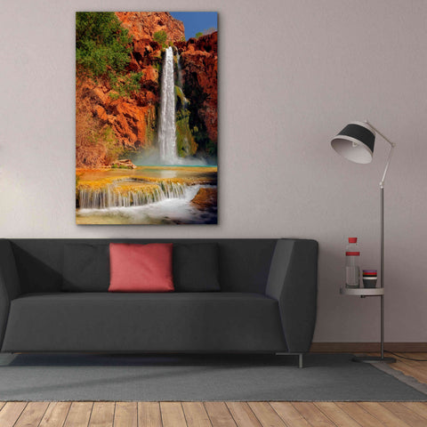 Image of 'Mooney Falls' by Mike Jones, Giclee Canvas Wall Art,40 x 60