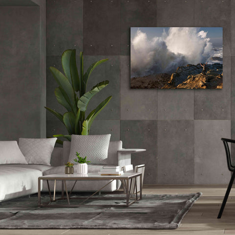 Image of 'Oregon Shore Acres Guy Huge Wave ' by Mike Jones, Giclee Canvas Wall Art,60 x 40