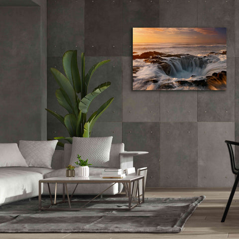 Image of 'Oregon Thor's Well' by Mike Jones, Giclee Canvas Wall Art,60 x 40
