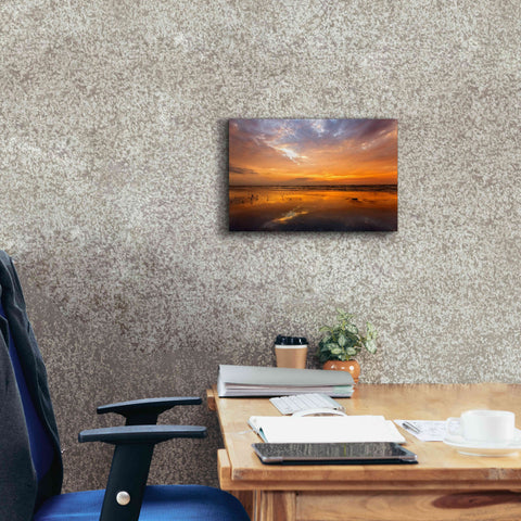 Image of 'Port Aransas Campground Sunrise' by Mike Jones, Giclee Canvas Wall Art,18 x 12