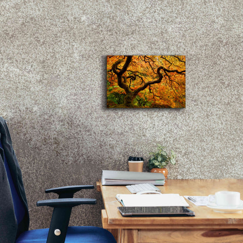 Image of 'Portland Japanese Garden' by Mike Jones, Giclee Canvas Wall Art,18 x 12