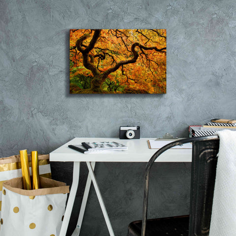 Image of 'Portland Japanese Garden' by Mike Jones, Giclee Canvas Wall Art,18 x 12