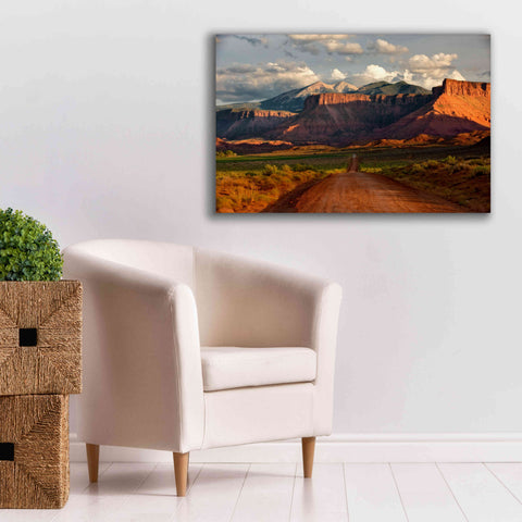 Image of 'Rt 128 Vastle Valley' by Mike Jones, Giclee Canvas Wall Art,40 x 26