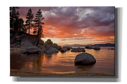 Image of 'Sand Harbor Sunset' by Mike Jones, Giclee Canvas Wall Art