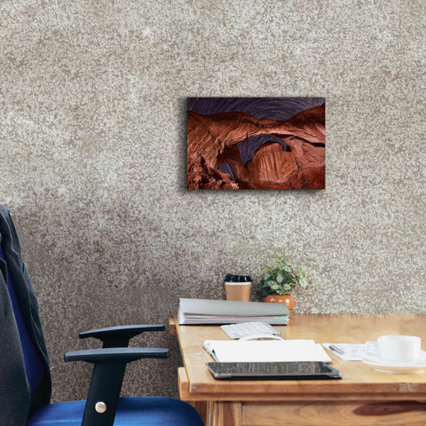 Image of 'Star Trails Diminishing' by Mike Jones, Giclee Canvas Wall Art,18 x 12