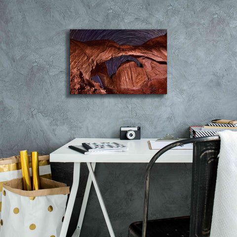 Image of 'Star Trails Diminishing' by Mike Jones, Giclee Canvas Wall Art,18 x 12