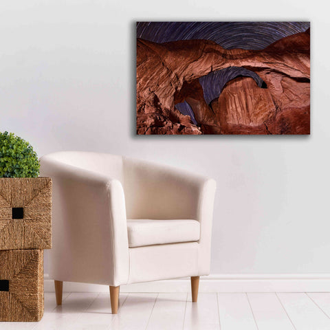 Image of 'Star Trails Diminishing' by Mike Jones, Giclee Canvas Wall Art,40 x 26