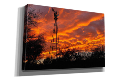 Image of 'Superior Windmill Sunset' by Mike Jones, Giclee Canvas Wall Art