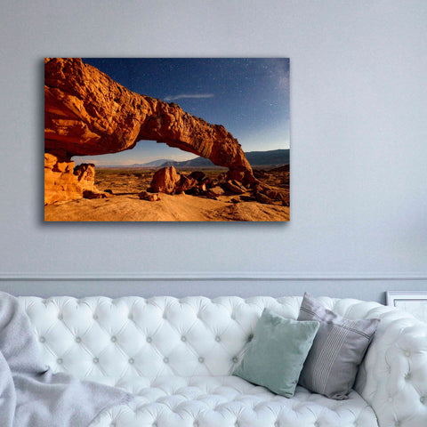 Image of 'Utah Sunset Arch' by Mike Jones, Giclee Canvas Wall Art,60 x 40