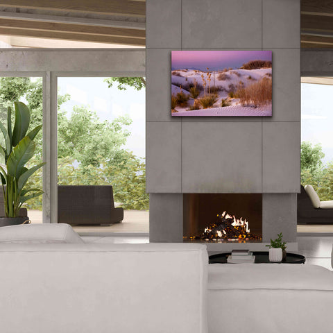 Image of 'White Sands Dusk' by Mike Jones, Giclee Canvas Wall Art,40 x 26