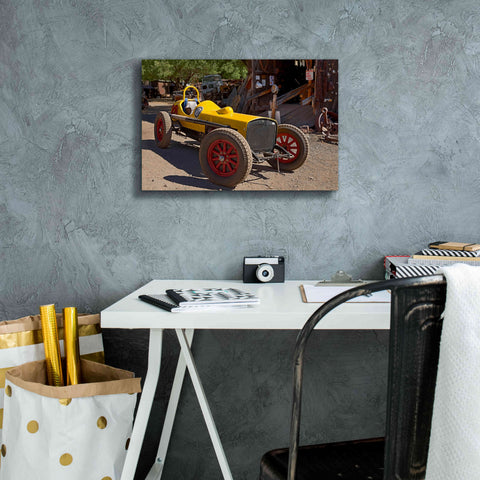 Image of 'Gold King Mine Race Car' by Mike Jones, Giclee Canvas Wall Art,18 x 12