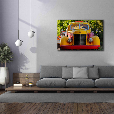 Image of 'Gold King Mine Yellow Truck' by Mike Jones, Giclee Canvas Wall Art,60 x 40
