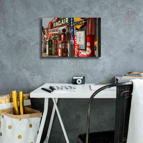 Image of 'Route 66 Cuba Missouri' by Mike Jones, Giclee Canvas Wall Art,18 x 12