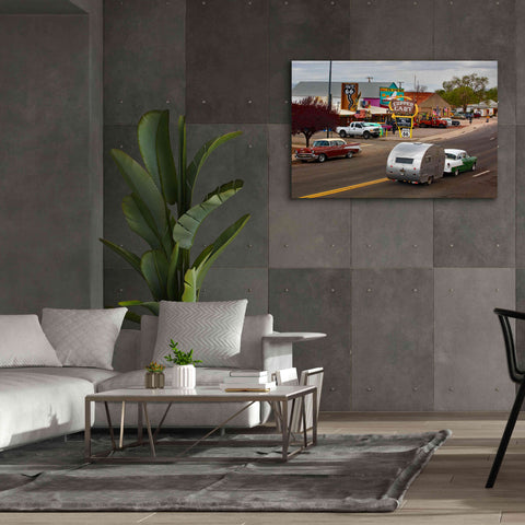 Image of 'Route 66 Fun Run Motoporium' by Mike Jones, Giclee Canvas Wall Art,60 x 40