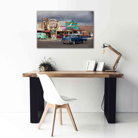Image of 'Route 66 Fun Run Seligman' by Mike Jones, Giclee Canvas Wall Art,40 x 26