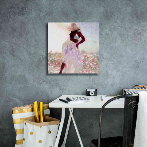 Image of 'Her Colorful Dance I' by Alonzo Saunders, Giclee Canvas Wall Art,18 x 18