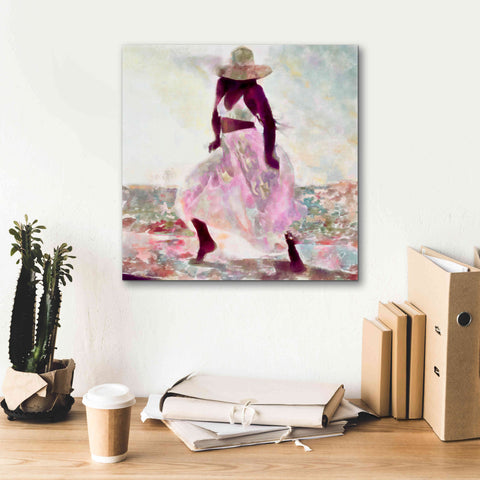 Image of 'Her Colorful Dance II' by Alonzo Saunders, Giclee Canvas Wall Art,18 x 18
