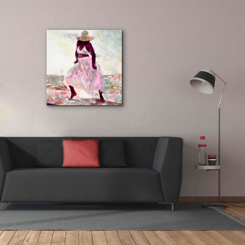 Image of 'Her Colorful Dance II' by Alonzo Saunders, Giclee Canvas Wall Art,37 x 37